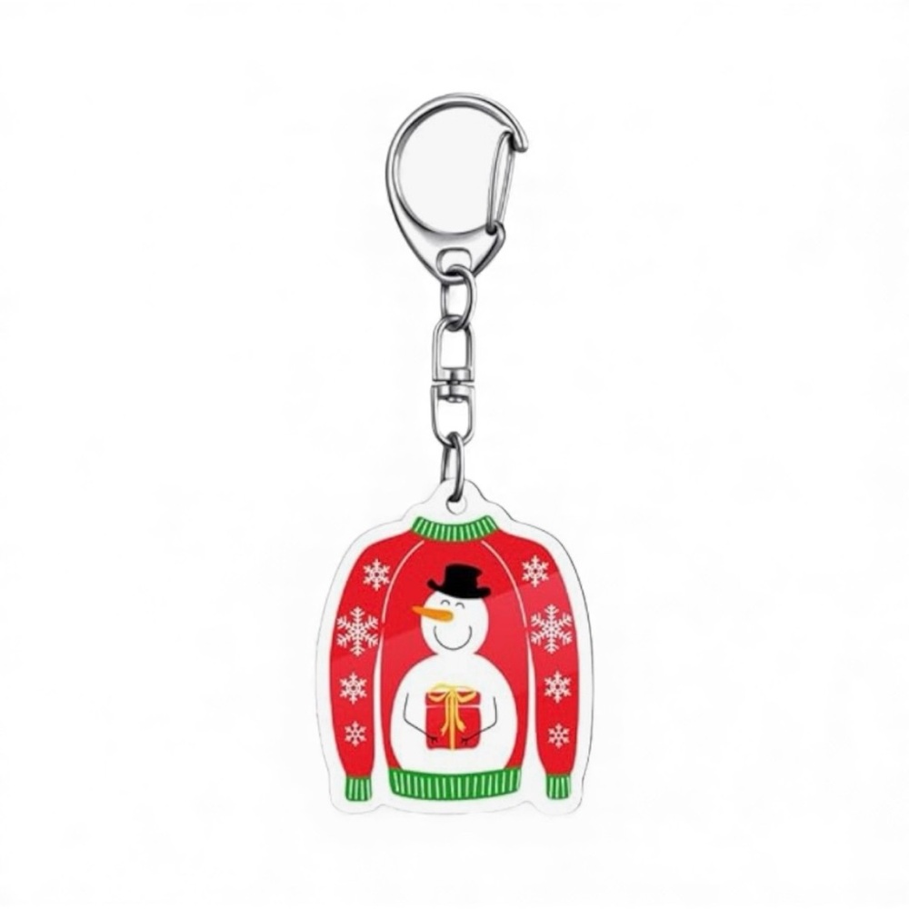 🆕 Ugly Christmas sweater keychain